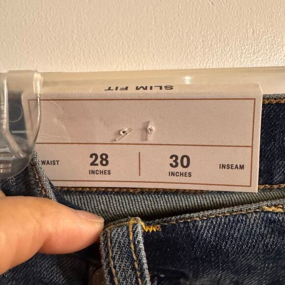 NWT Flint and Tinder Classic Slim Fit Denim Jean Blue Pockets Mens Size 28/30 - Picture 7 of 9